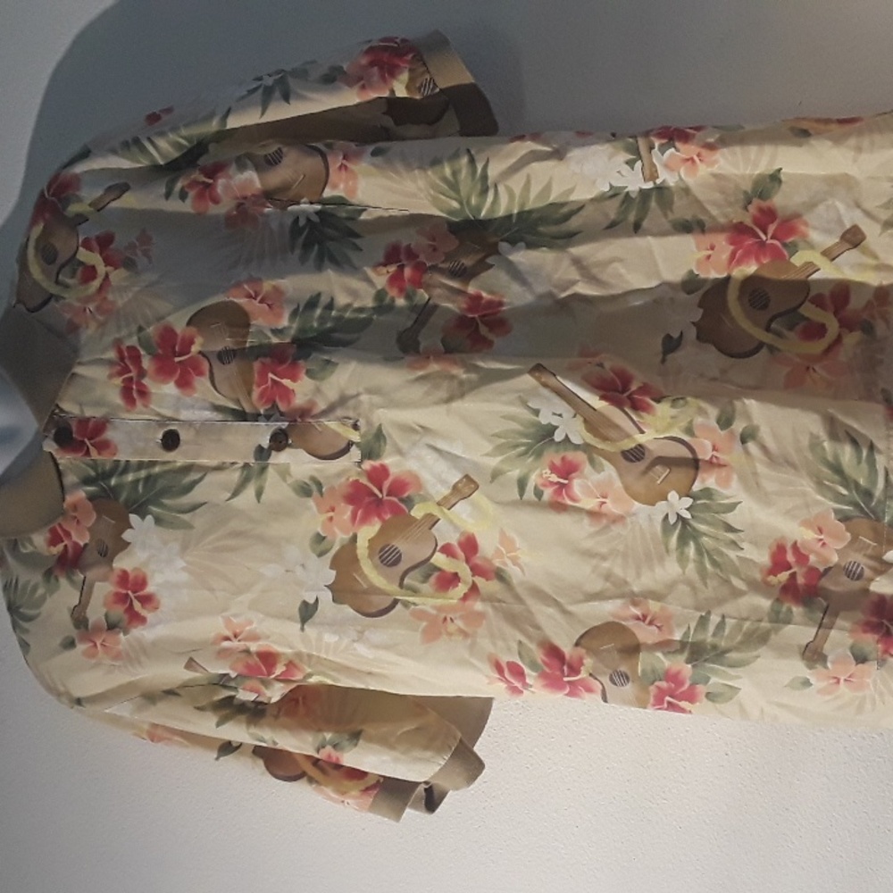 *C10 - VTG.  MEN'S ALOHA SZ XL HILO HATTIE HAWAIIAN ORIGINAL  COLLARED SHIRT